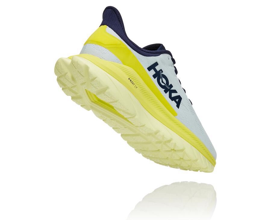 Running Shoes Womens - Hoka One One Mach 4 - White - ITXULEF-76